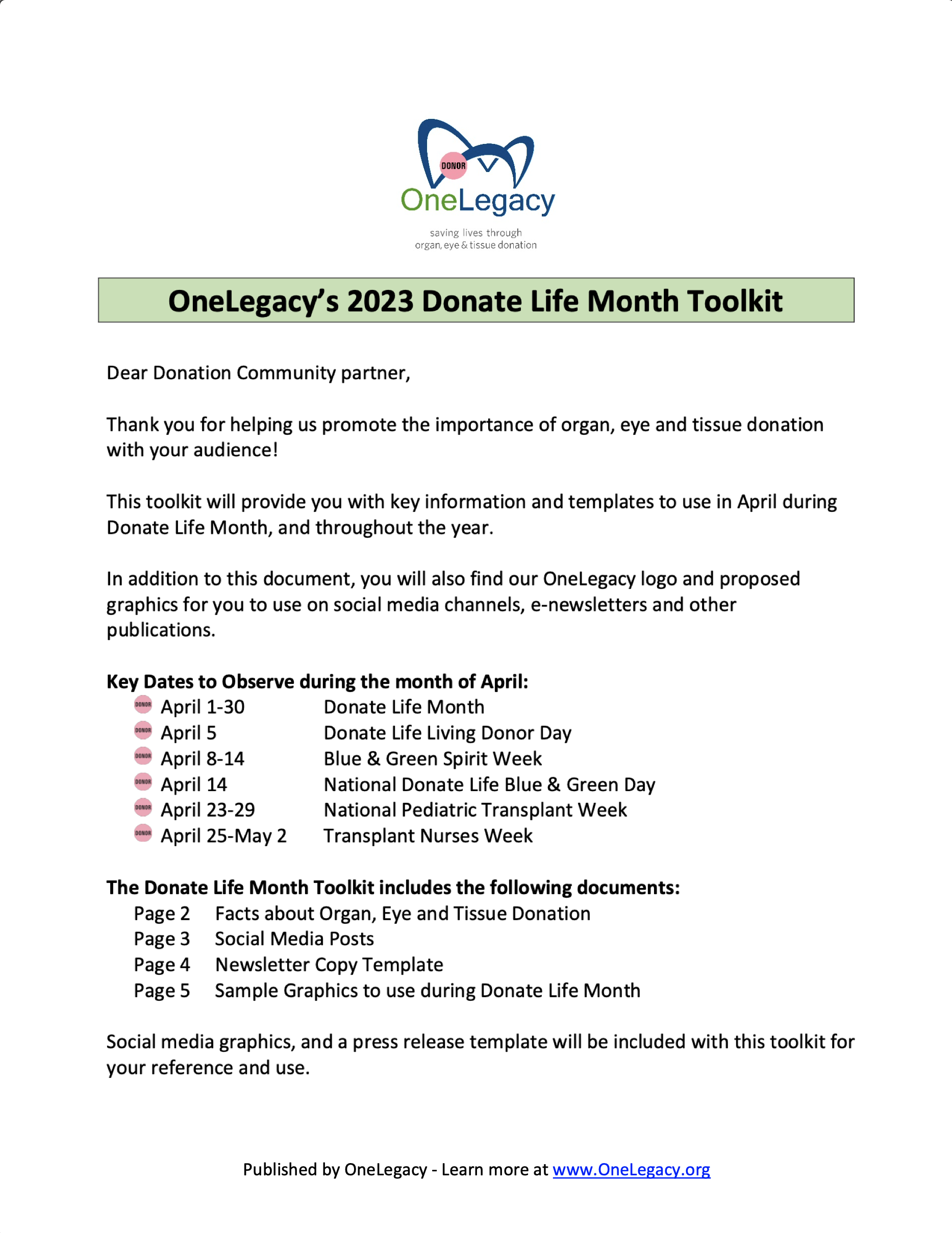 Personal Care Donation Month (Cont.)